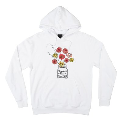 Happiness Is Being A Grandma Flower Mother's Day Hoodie