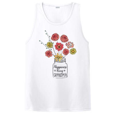 Happiness Is Being A Grandma Flower Mother's Day PosiCharge Competitor Tank