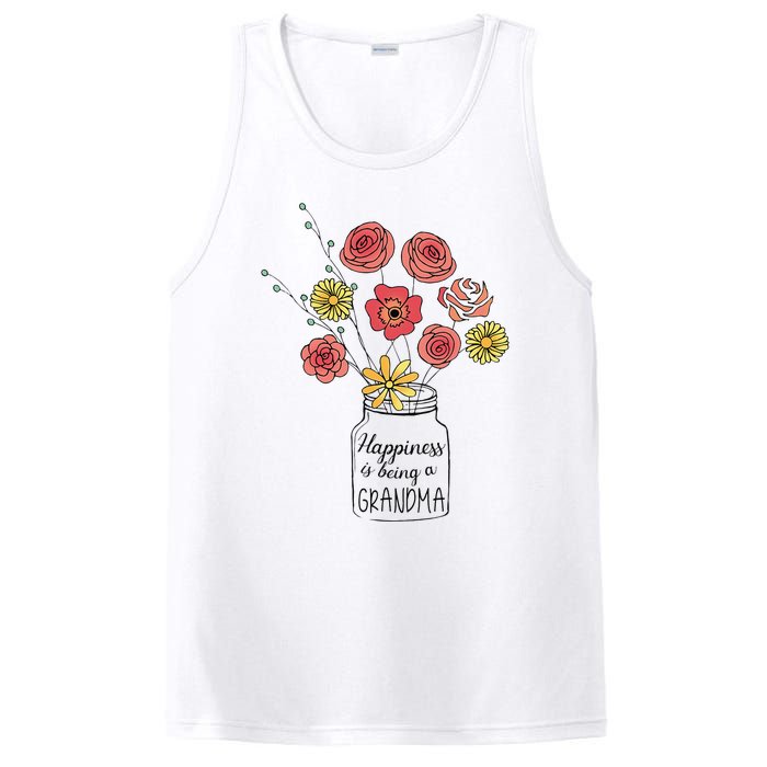 Happiness Is Being A Grandma Flower Mother's Day PosiCharge Competitor Tank