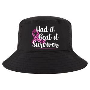 Had It Beat It Survivor Breast Cancer Cool Comfort Performance Bucket Hat