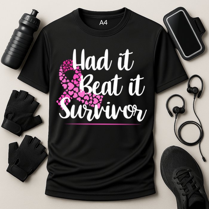 Had It Beat It Survivor Breast Cancer Cooling Performance Crew T-Shirt