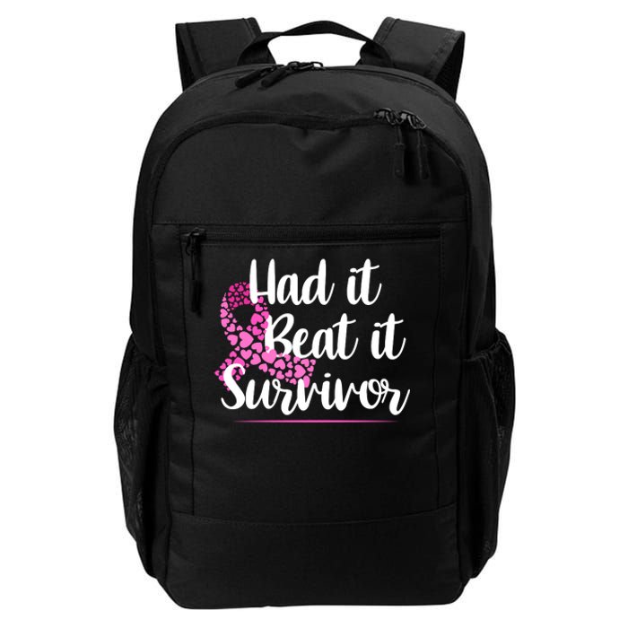 Had It Beat It Survivor Breast Cancer Daily Commute Backpack