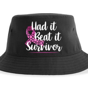 Had It Beat It Survivor Breast Cancer Sustainable Bucket Hat