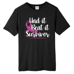 Had It Beat It Survivor Breast Cancer Tall Fusion ChromaSoft Performance T-Shirt