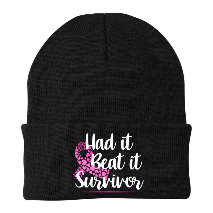 Had It Beat It Survivor Breast Cancer Beanie