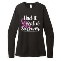 Had It Beat It Survivor Breast Cancer Womens CVC Long Sleeve Shirt