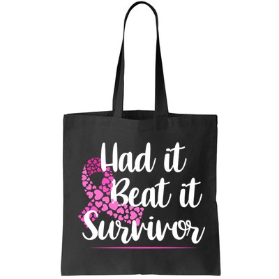 Had It Beat It Survivor Breast Cancer Bag