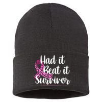 Had It Beat It Survivor Breast Cancer Sustainable Knit Beanie