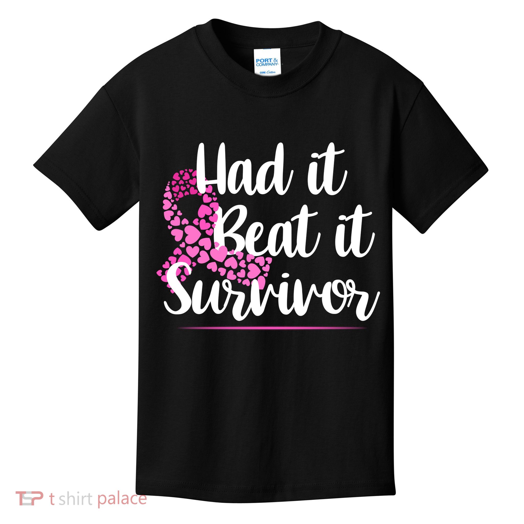 Had It Beat It Survivor Breast Cancer Kids T-Shirt