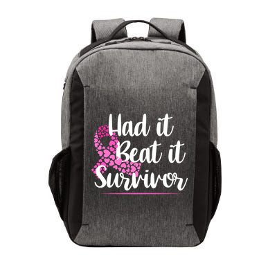 Had It Beat It Survivor Breast Cancer Vector Backpack