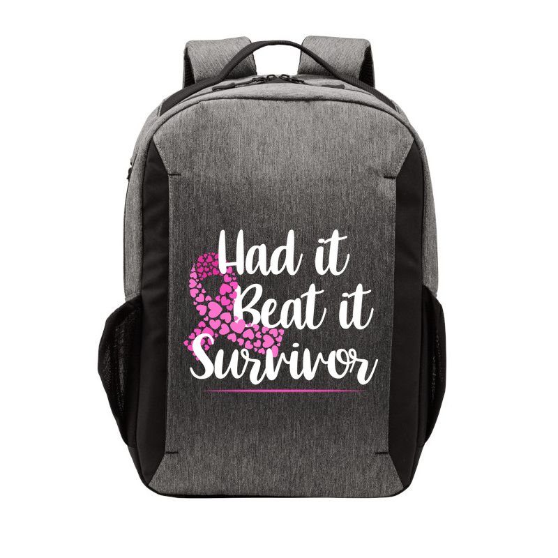 Had It Beat It Survivor Breast Cancer Vector Backpack