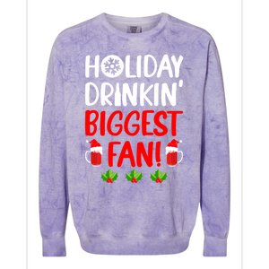 Holiday In' Biggest Fan Funny Xmas Ing Party Fan Cool Gift Colorblast Crewneck Sweatshirt