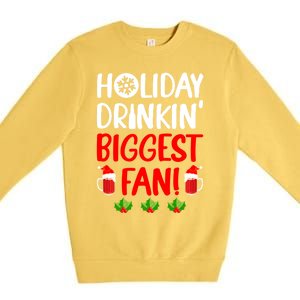 Holiday In' Biggest Fan Funny Xmas Ing Party Fan Cool Gift Premium Crewneck Sweatshirt