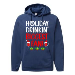 Holiday In' Biggest Fan Funny Xmas Ing Party Fan Cool Gift Performance Fleece Hoodie