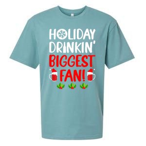 Holiday In' Biggest Fan Funny Xmas Ing Party Fan Cool Gift Sueded Cloud Jersey T-Shirt