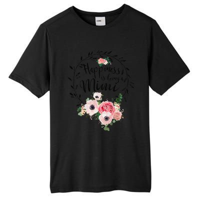 Happiness Is Being A Mimi Floral Decoration Tall Fusion ChromaSoft Performance T-Shirt