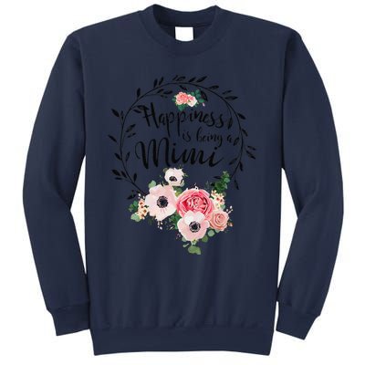 Happiness Is Being A Mimi Floral Decoration Sweatshirt