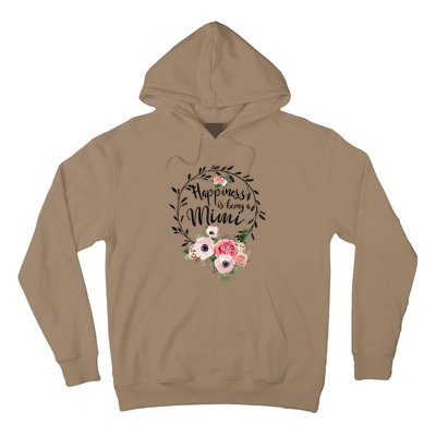 Happiness Is Being A Mimi Floral Decoration Hoodie