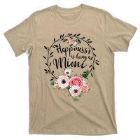 Happiness Is Being A Mimi Floral Decoration T-Shirt