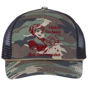 Housewife I Baked You Some Shut The Fucupcakes Retro Rope Trucker Hat Cap