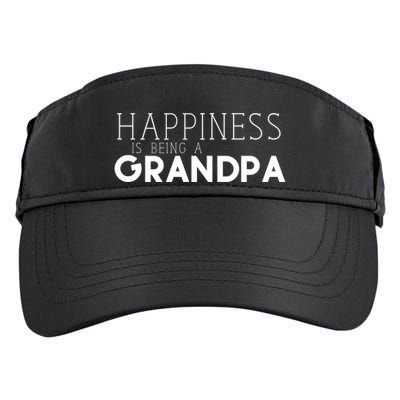 Happiness Is Being A Grandpa Papa Family Gift Adult Drive Performance Visor