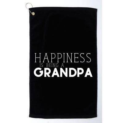 Happiness Is Being A Grandpa Papa Family Gift Golf Towel