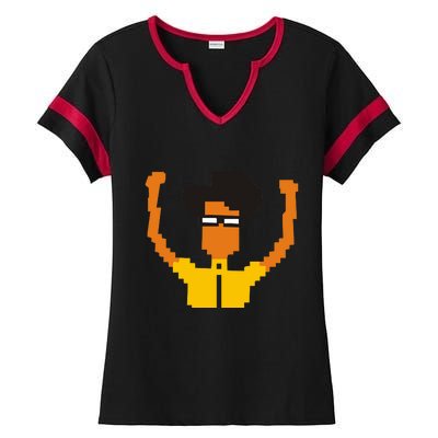 He IT Crowd Maurice Moss Ladies Halftime Notch Neck Tee