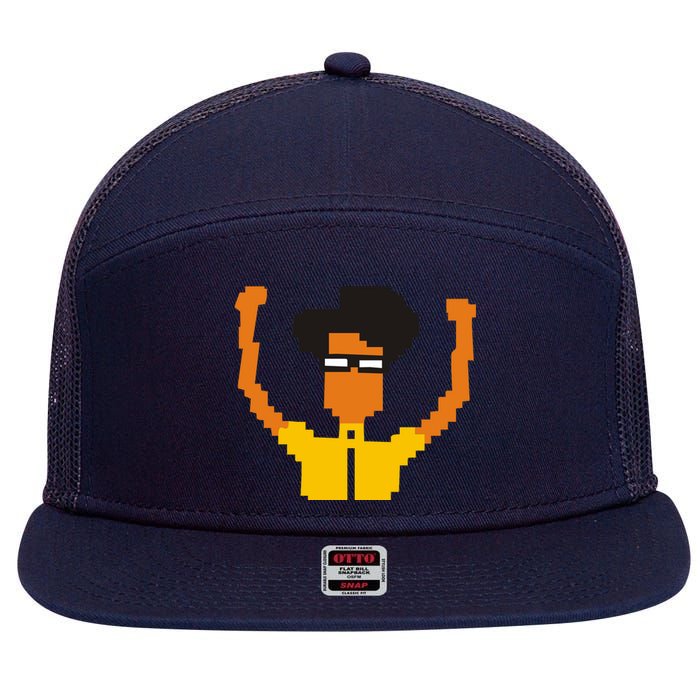 He IT Crowd Maurice Moss 7 Panel Mesh Trucker Snapback Hat