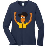 He IT Crowd Maurice Moss Ladies Long Sleeve Shirt