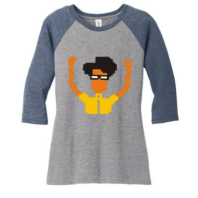 He IT Crowd Maurice Moss Women's Tri-Blend 3/4-Sleeve Raglan Shirt