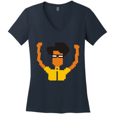 He IT Crowd Maurice Moss Women's V-Neck T-Shirt