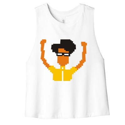 He IT Crowd Maurice Moss Women's Racerback Cropped Tank