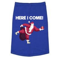 Here I Come Funny Ice Skating Beginner Santa Claus Lover Great Gift Doggie Tank