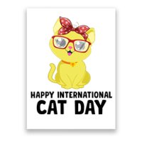 Happy International Cat Day Celebration Graphic Poster