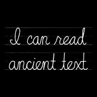 Handwriting I Can Read Ancient Text Funny Cursive Writing Drawstring Bag