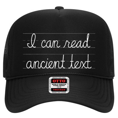 Handwriting I Can Read Ancient Text Funny Cursive Writing Trucker Hat