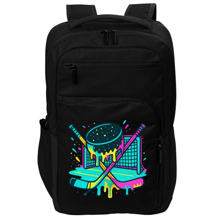 Hockey Ice Cream Drip Impact Tech Backpack