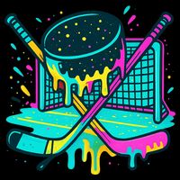 Hockey Ice Cream Drip Impact Tech Backpack