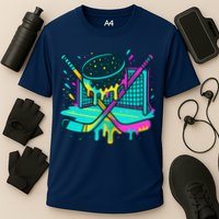 Hockey Ice Cream Drip Cooling Performance Crew T-Shirt