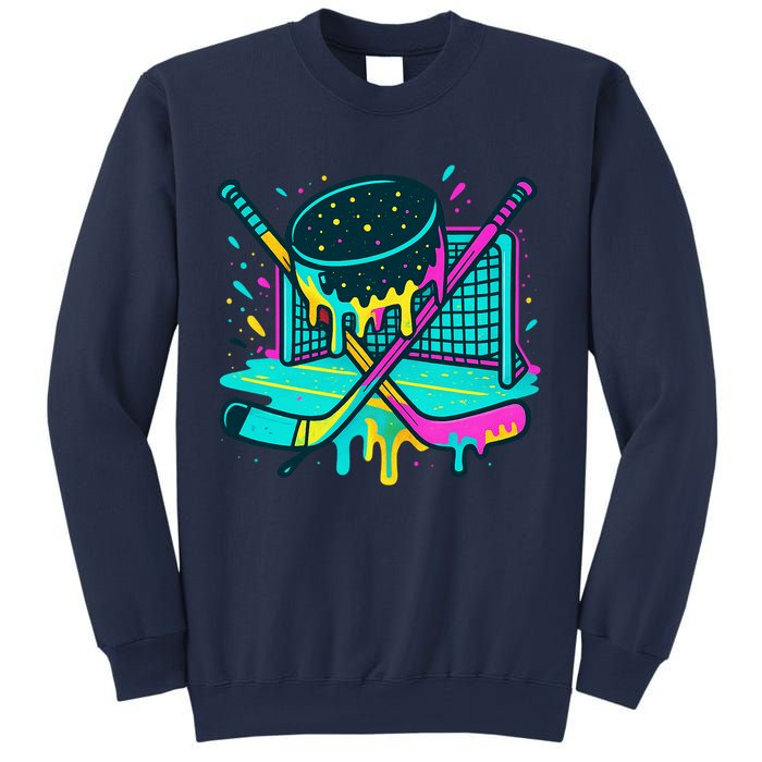 Hockey Ice Cream Drip Sweatshirt