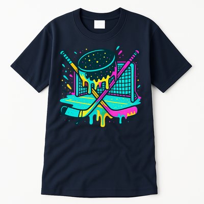 Hockey Ice Cream Drip Tall T-Shirt