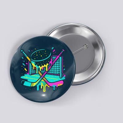 Hockey Ice Cream Drip Button