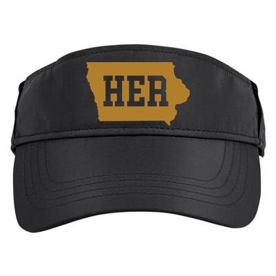 Her Iowa Clark Iowa Basketball Adult Drive Performance Visor