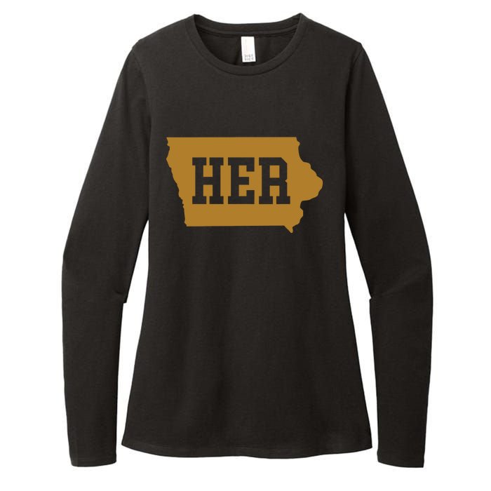 Her Iowa Clark Iowa Basketball Womens CVC Long Sleeve Shirt