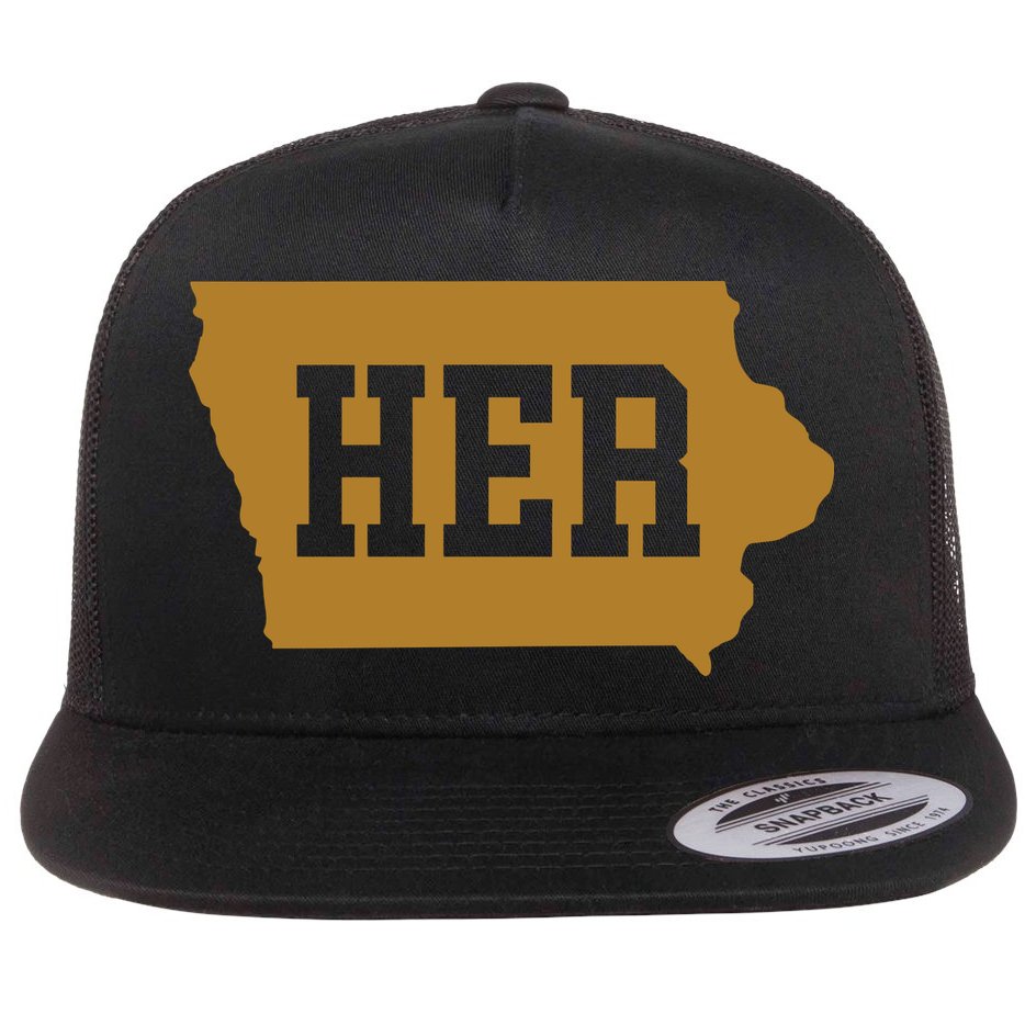 Her Iowa Clark Iowa Basketball Flat Bill Trucker Hat