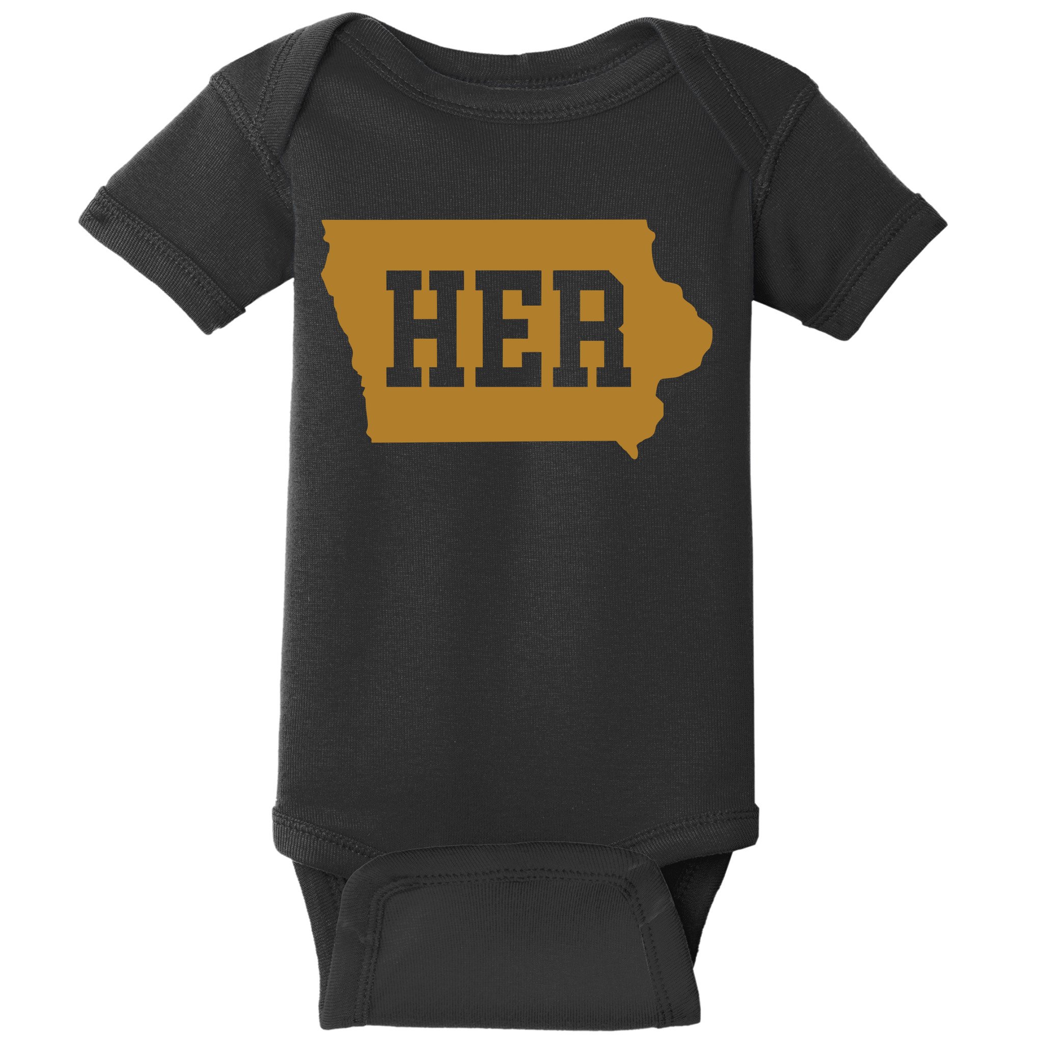 Her Iowa Clark Iowa Basketball Baby Bodysuit