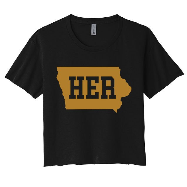 Her Iowa Clark Iowa Basketball Crop Top
