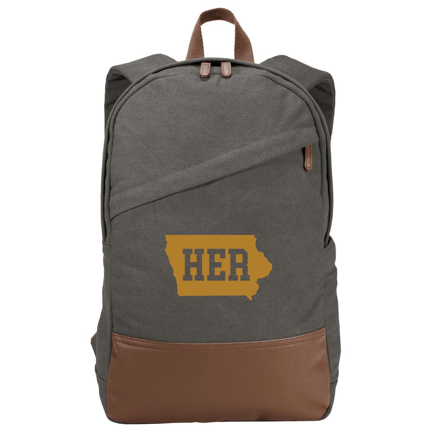 Her Iowa Clark Iowa Basketball Cotton Canvas Backpack