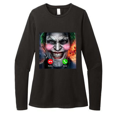 Horror Incoming Call From Evil Jonkler Womens CVC Long Sleeve Shirt