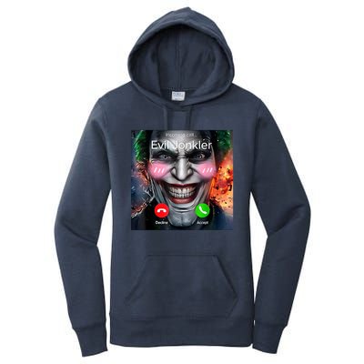 Horror Incoming Call From Evil Jonkler Women's Pullover Hoodie